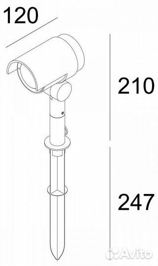 Наземный низкий светильник Deko-Light Keid II 7320