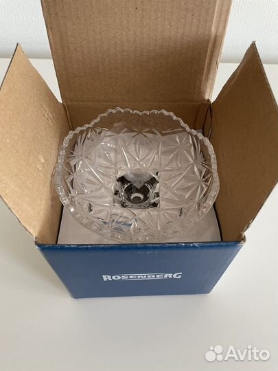 Стеклянная сахарница Rosenberg Германия