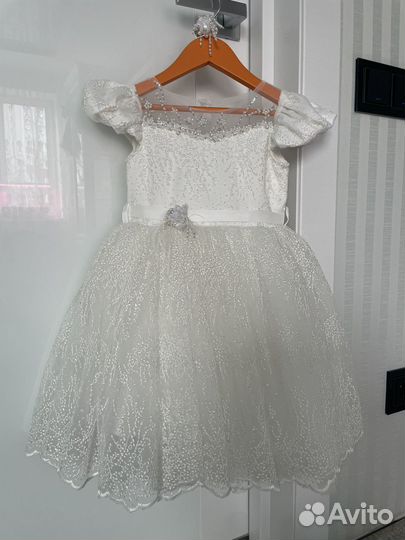 Праздничное платье для девочки Снежинка 4 (104)