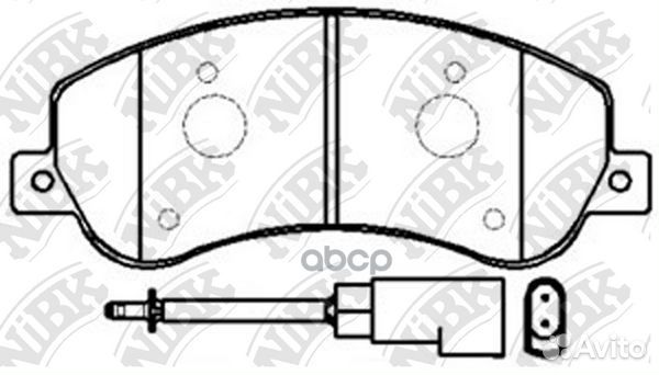 Колодки тормозные дисковые перед PN0444W NiBK