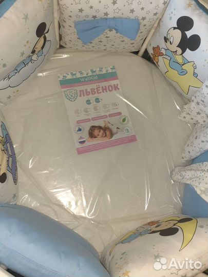 Матрац круглый для кроватки