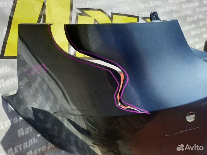 Бампер задний Kia Rio 3 Киа Рио 3 2011-2015