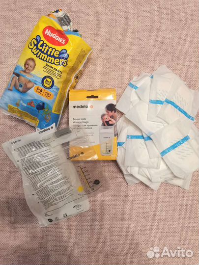 Пакеты для грудного молока+прокладки для груди
