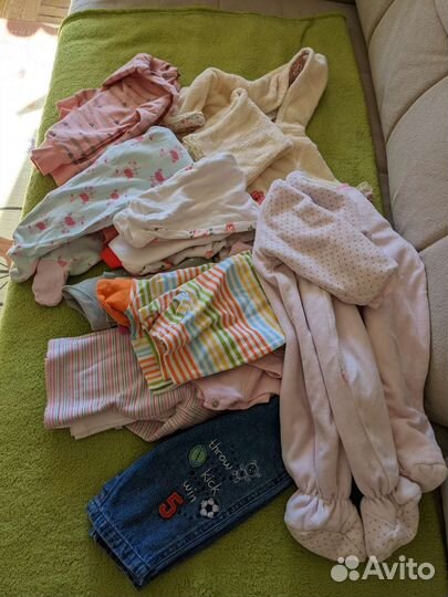 Детские вещи пакетом для девочек 3-6 м