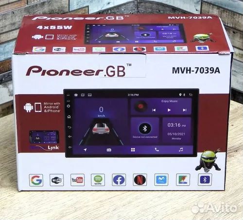 Магнитола 2 din pioneer 7 дюймов