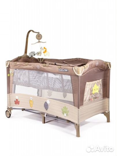 Детская кровать, кроватка 2 в 1 манеж+кровать