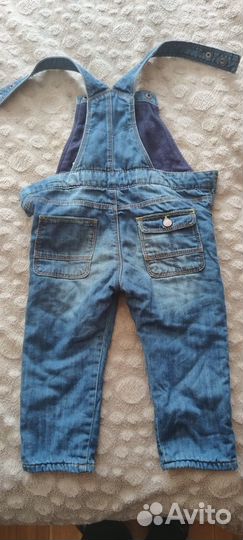 Джинсовый комбинезон zara baby 86