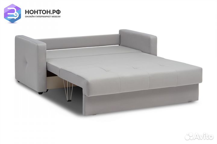 Диван шагающая еврокнижка Вита серый