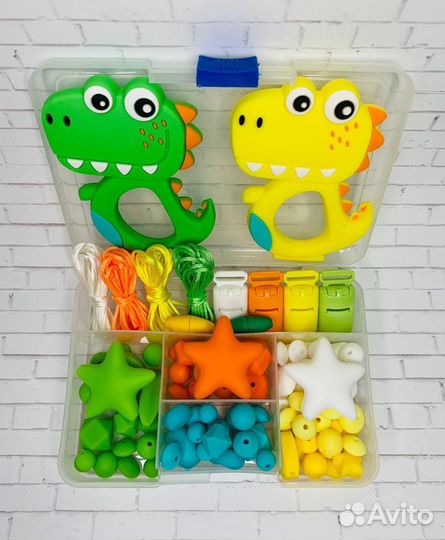 Набор силиконовых бусин