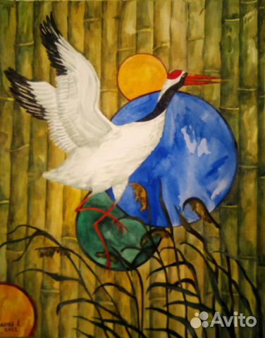 Картина акварель