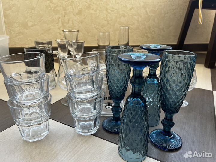 Стаканы рюмки фужеры бокалы