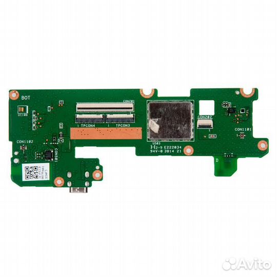 Плата с разъемом sim и контроллером тачскрина для