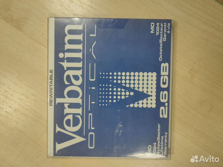 Магнито-оптический диск Verbatim 2.6 Gb