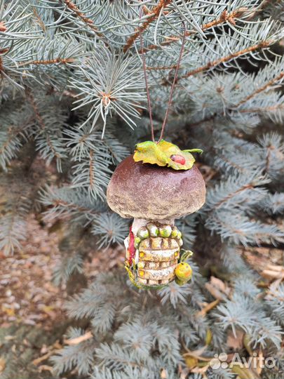 Ватная ёлочная игрушка
