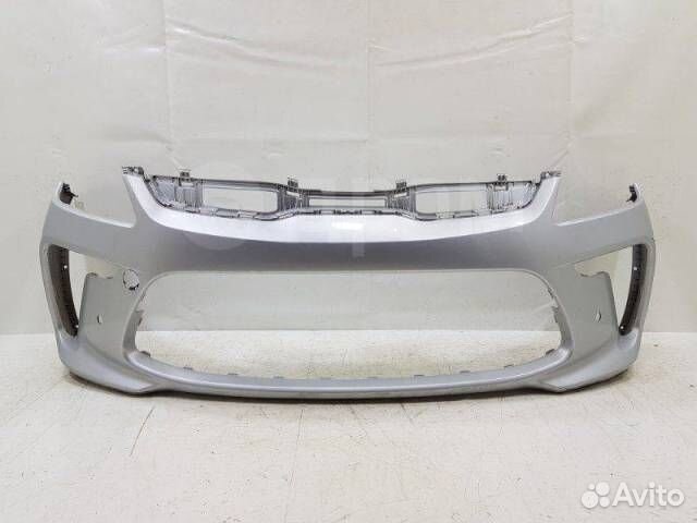 KIA RIO 2017-2020 передний бампер серебристый №11