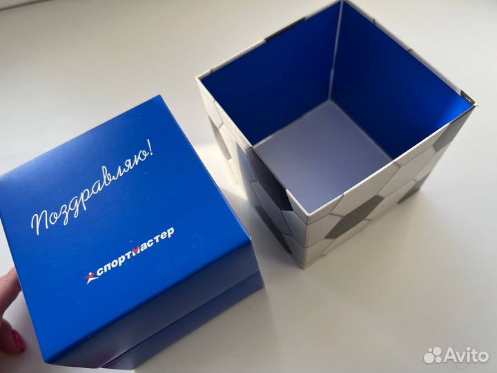 Подарочная коробка футбольный куб спорт мастер