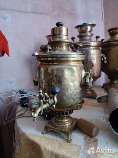 Самовар на дровах старинный