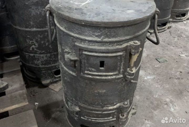 Печь отопительная, Печь под казан чугунная