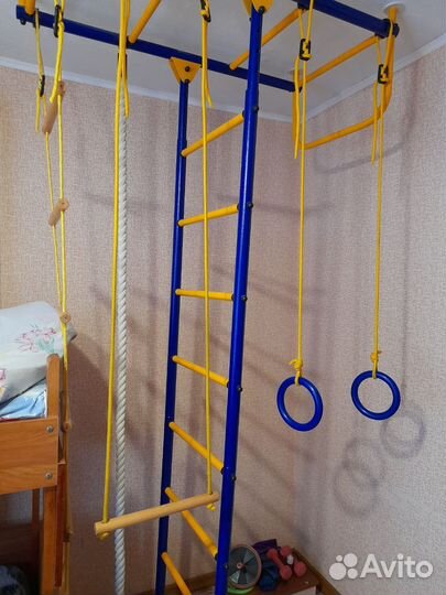 Шведская стенка кольца и канат в подарок