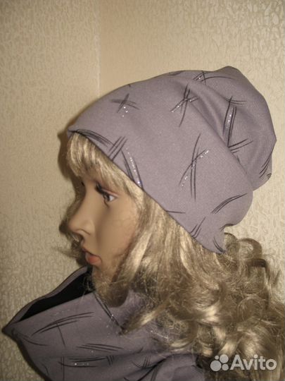Новый комплект шапка+ снуд