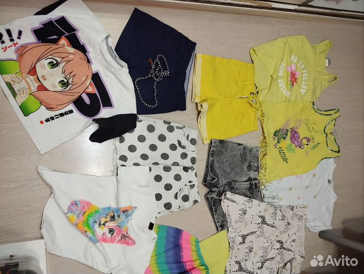 Летние вещи пакетом для девочки 128-134