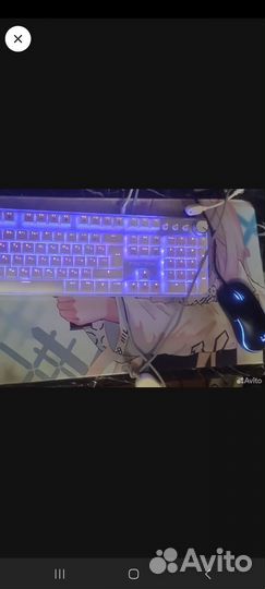 Игровая механическая клавиатура белая