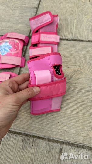 Защита шлем и наколенники для девочки 5 лет