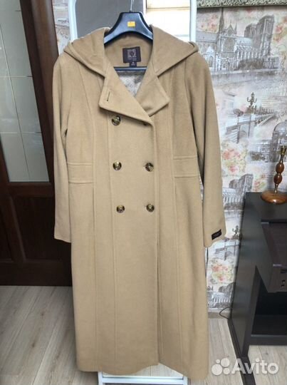 Пальто Anna Klein с капюшоном кашемир оригинал