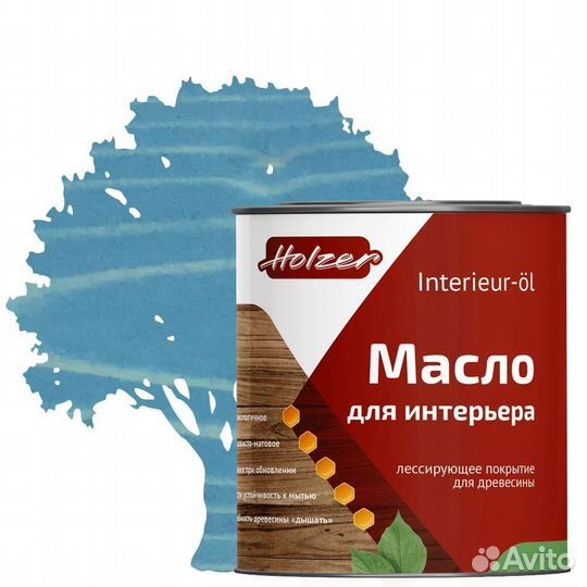 Интерьерное масло Хольцер Интерье ол синий бархат