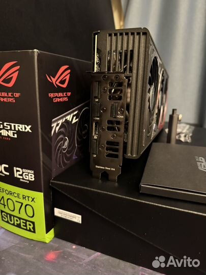 Видеокарта RTX 4070 Super Asus Rog