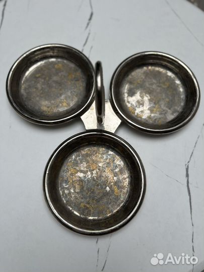 Менажница металлическая 3 секции