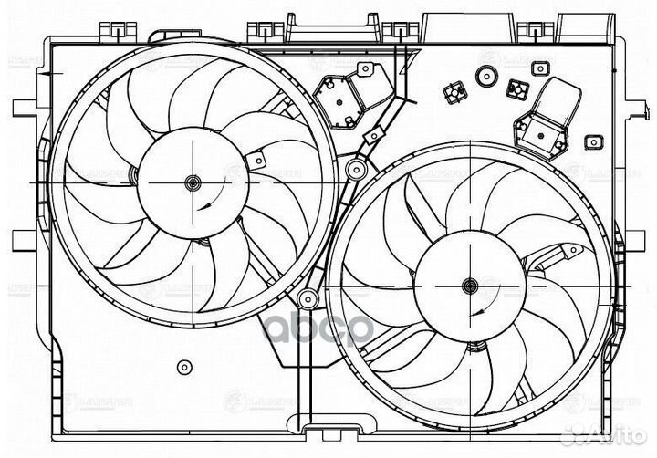 Вентилятор радиатора fiat ducato 06- (с кожухом