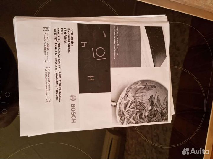 Варочная панель электрическая bosch