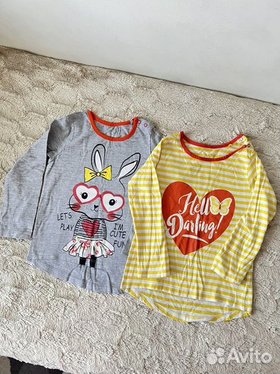 Лонгслив для девочки 92