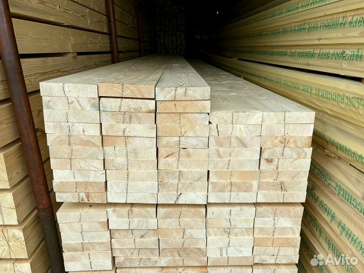 Доска обрезная 25х100х6000мм