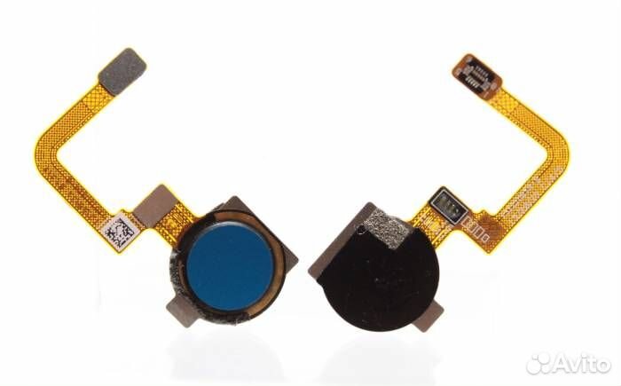 Шлейф Realme C15 Сканер отпечатка Синий