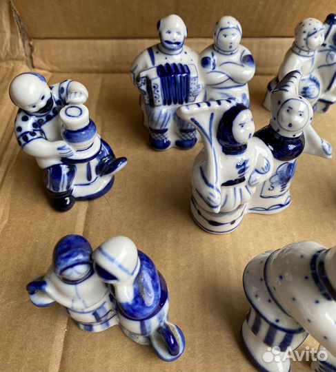 Фигурки гжель СССР