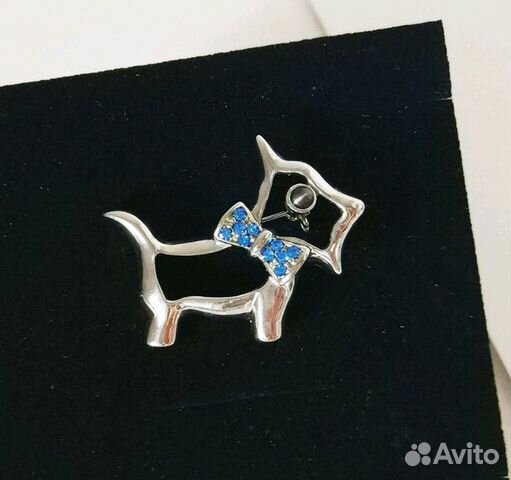 Брошь новая терьер