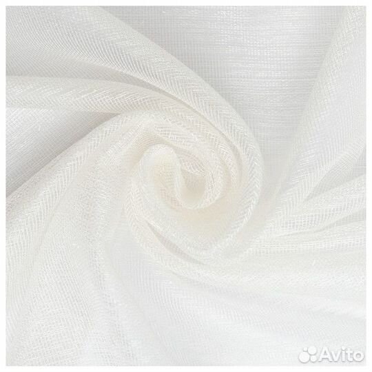 Штора тюлевая на шт.ленте amore MIO имитация льна