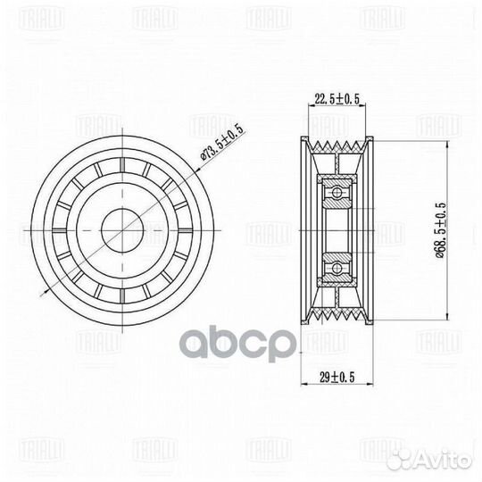 Ролик ремня приводного ford focus II (05) 1.8I