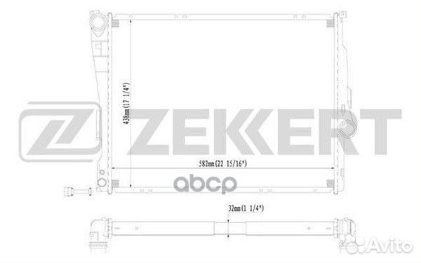 Радиатор охлаждения двигателя BMW 3 (E46) 98