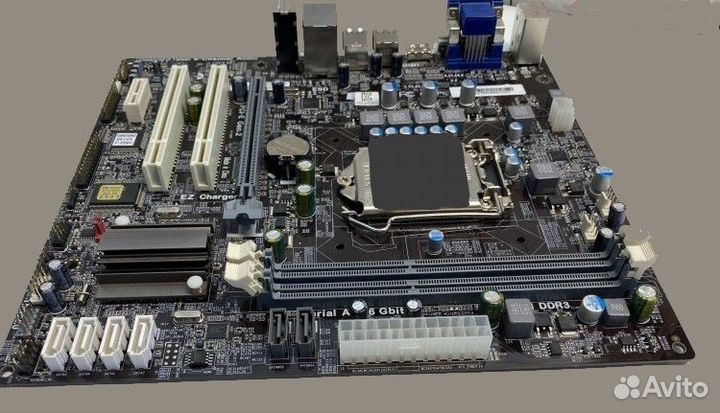 Материнская плата LGA 1155 с процессором