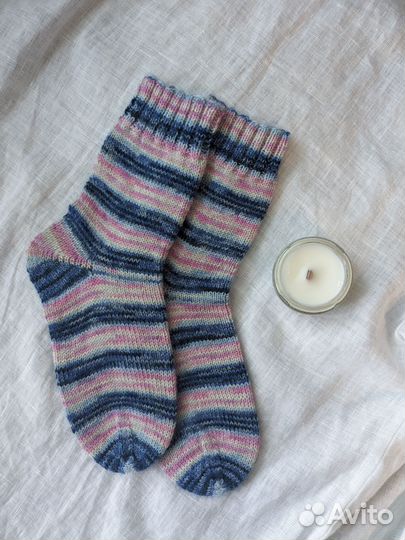Вязаные носки ручной работы 35-36