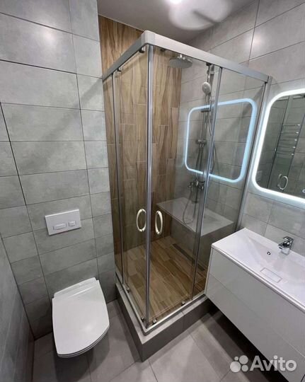 Укладка кафеля ремонт Ванная под ключ