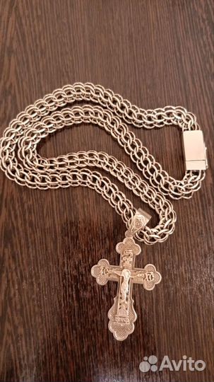 Крест с цепочкой