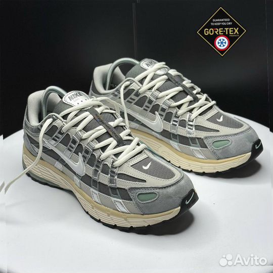 Кроссовки зимние Nike P-6000 gray and white