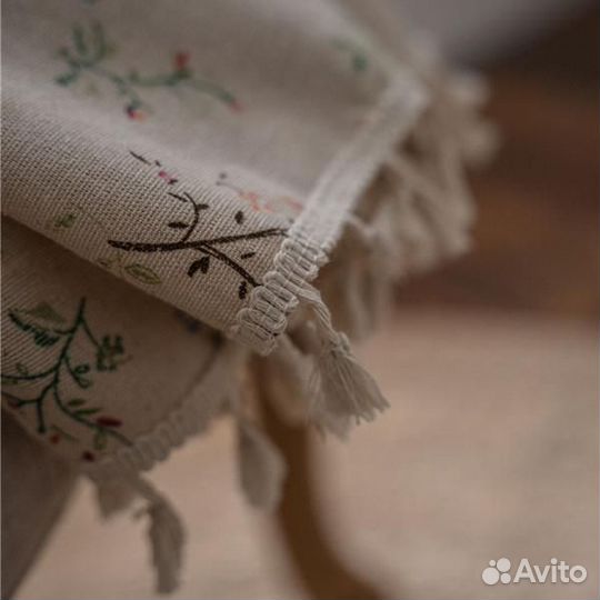 Шторы в стиле прованс, лён