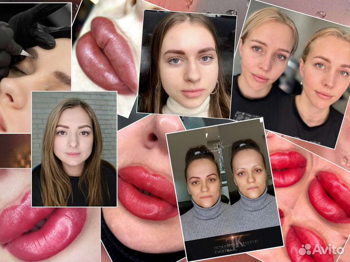 Перманентный макияж/татуаж/брови/губы/веки