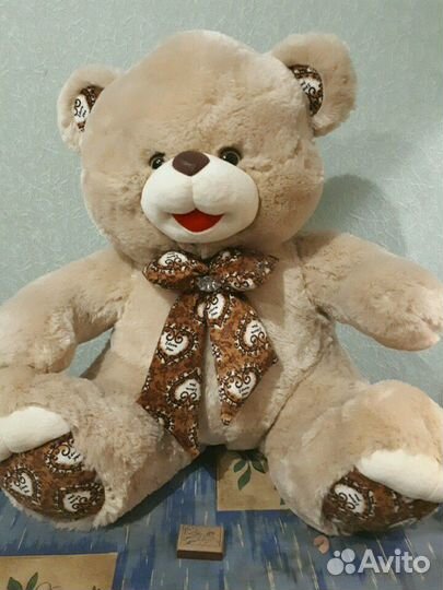 Мягкая игрушка, большой плюшевый медведь рост 60 с