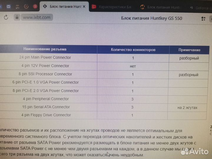 Блок питания для пк 450w